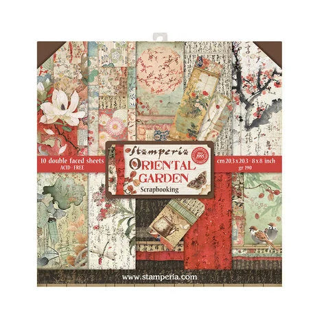 Stamperia Oriental Garden 8x8 Paper Pack