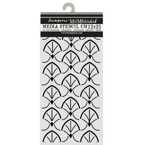 Stamperia Oriental Garden Thick Stencil 12x25cm Borders (KSTDL167) Inspire Creationz