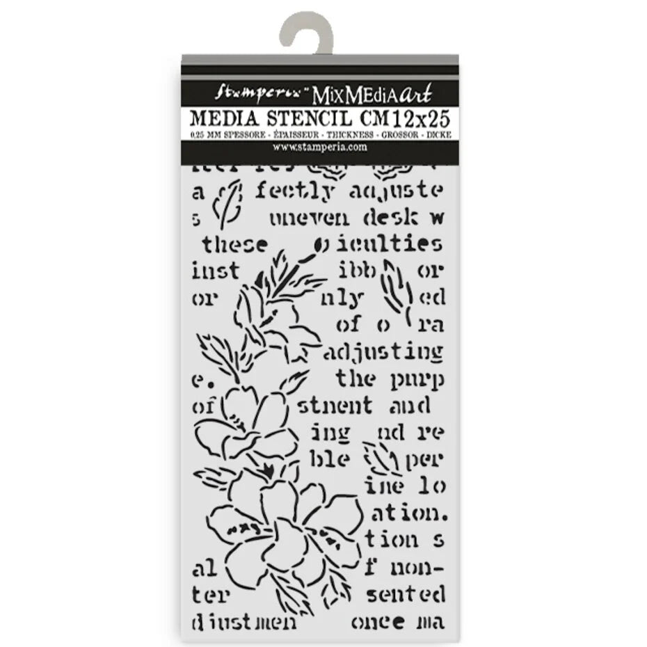 Stamperia Secret Diary Butterfly & Flower Stencil - Inspire Creationz
