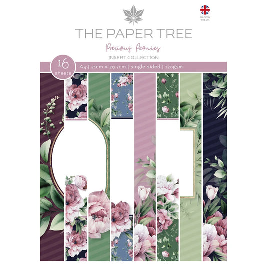 The Paper Tree Precious Peonies A4 Insert Collection Pack PTC1220 Inspire Creationz