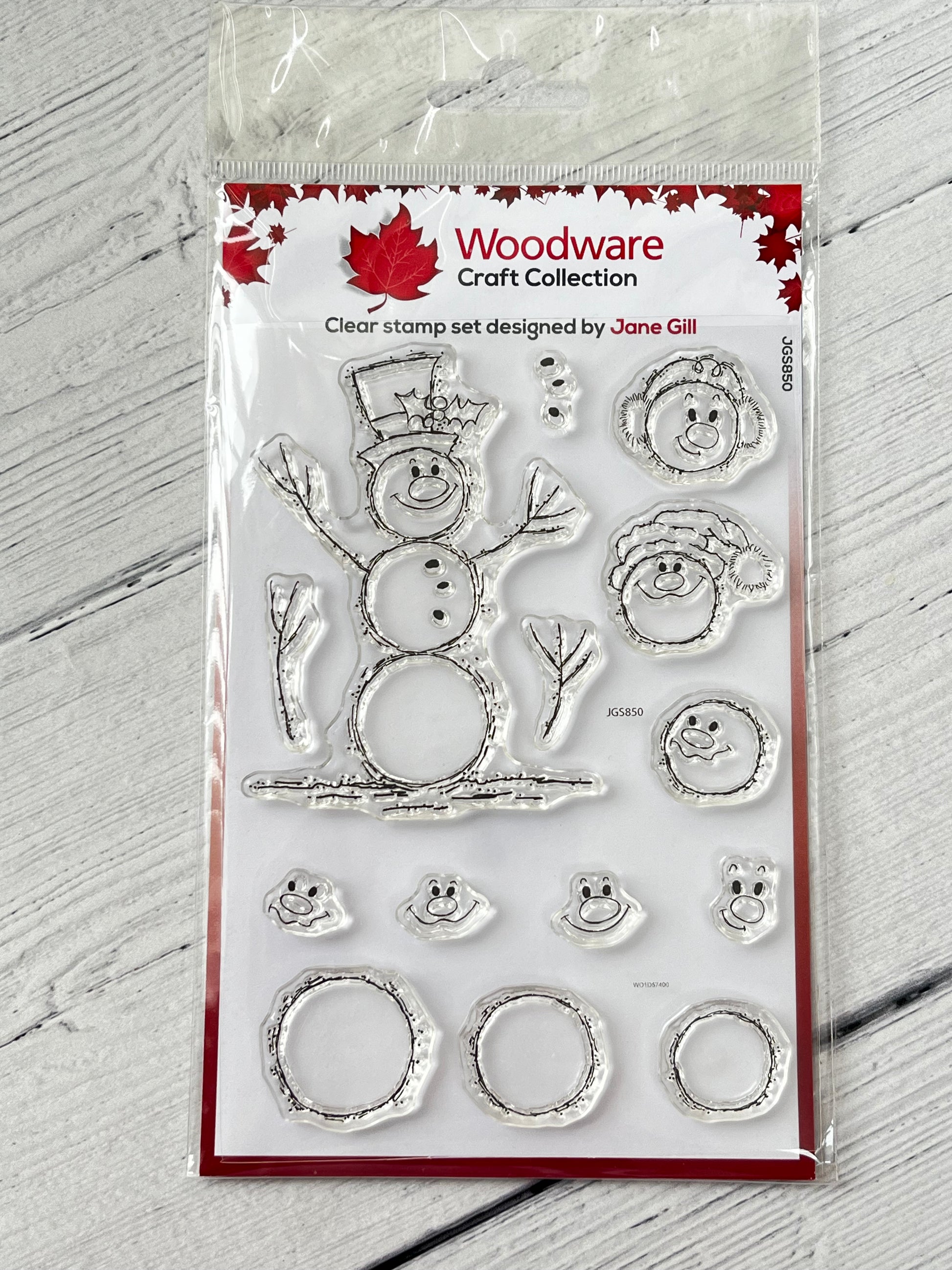 Woodware Craft Collection Bubble Snowmen Clear Stamps - Inspire Creationz