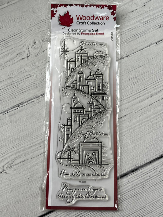 Woodware Peaceful Night Clear Stamp Set x2 Stamps - Inspire Creationz