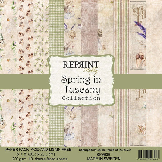 Reprint Home Spring in Tuscany 8x8 Inch Paper Pack