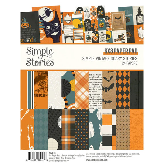 Simple Stories Vintage Scary Stories 6x8 Pper Pad - Inspire Creationz (22815)