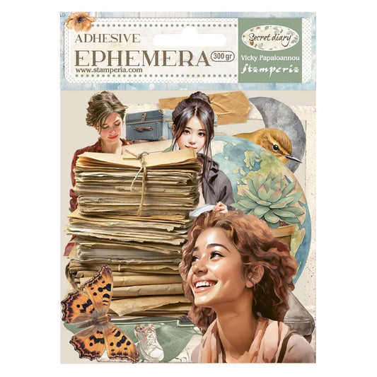 Stamperia Secret Diary Ephemera Pack (46pcs)
