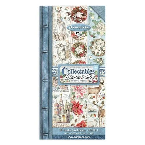 Stamperia Winter Tale 6x12 Inch Paper Pack - Inspire Creationz