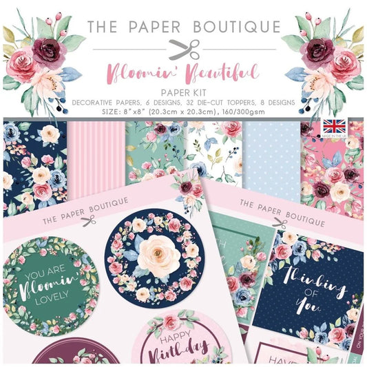 The Paper Boutique Bloomin Beautiful 8x8 Inch Paper Kit (PB1751)