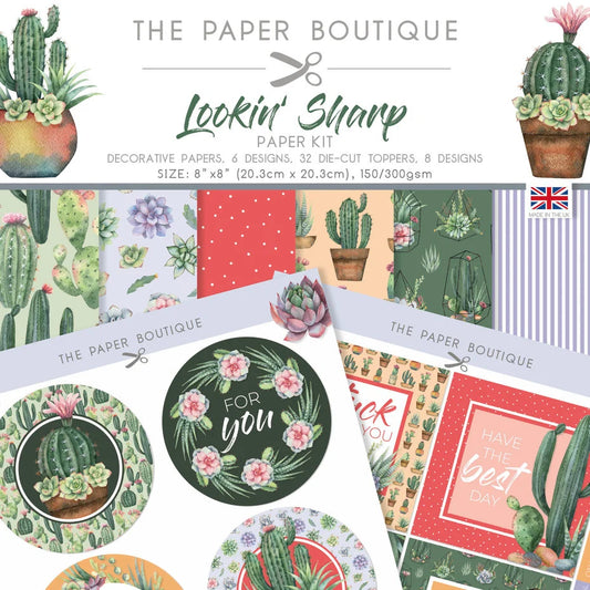 The Paper Boutique Lookin Sharp 8x8 Inch Paper Kit